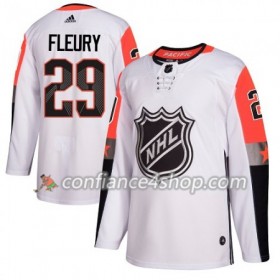 Adidas Maillot de Hockey Vegas Golden Knights Marc-Andre Fleury 29 2018 NHL All-Star Pacific Division Blanc Authentic - Homme